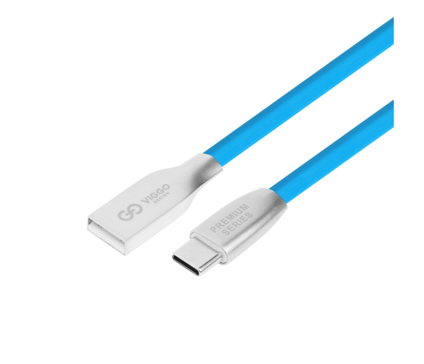 VIGGO DESIGN Kabel USB - USB-C VIGGO 1m Niebieski ^ - 1457523 - zdjęcie 3